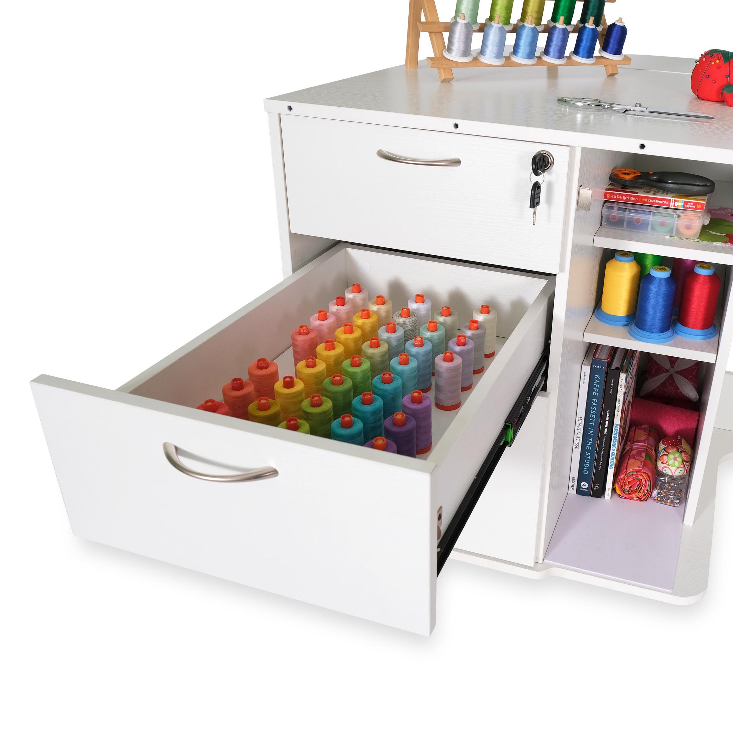 Sydney Hydraulic XL Sewing Cabinet | Missouri Sewing Machine Company