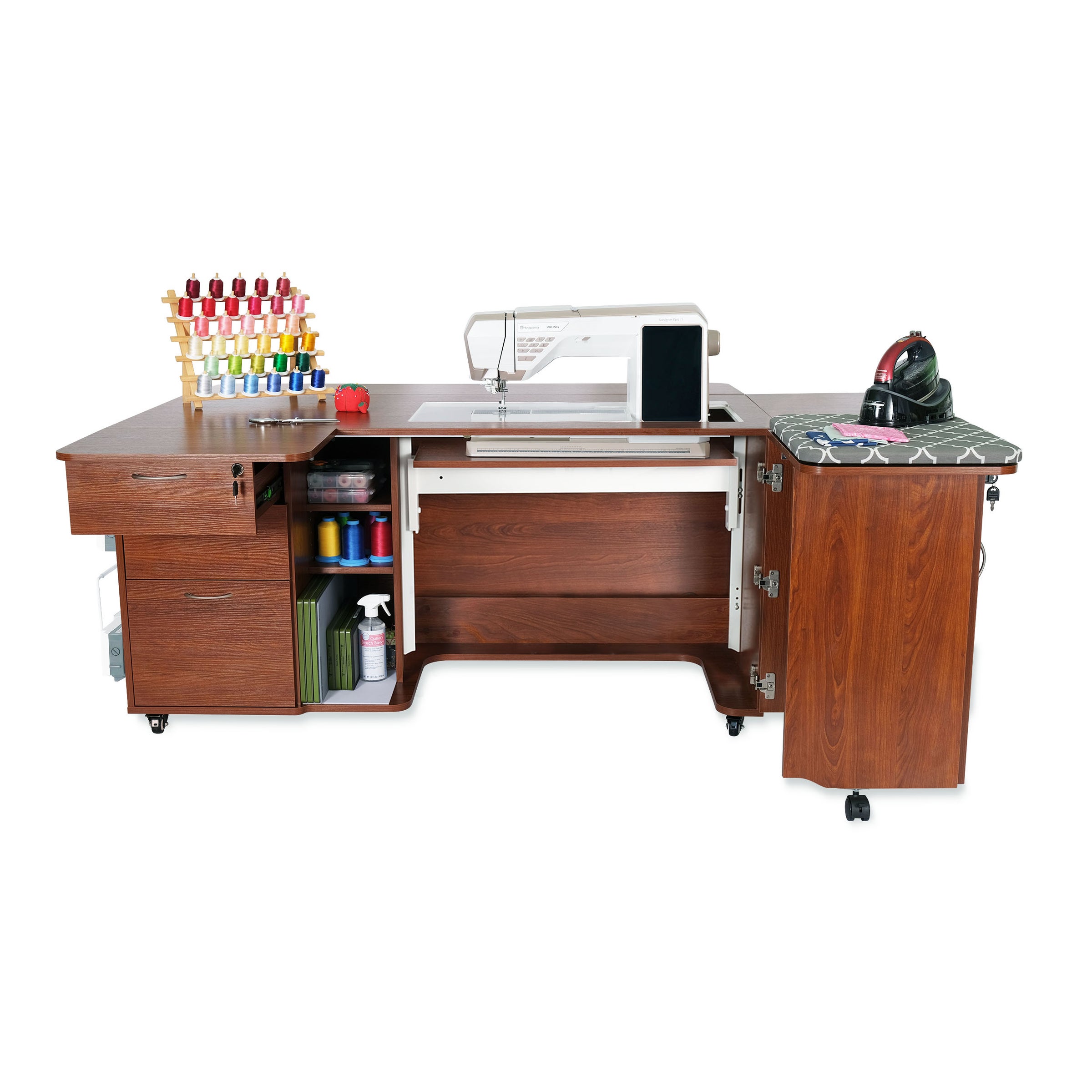 Sydney Hydraulic XL Sewing Cabinet | Missouri Sewing Machine Company