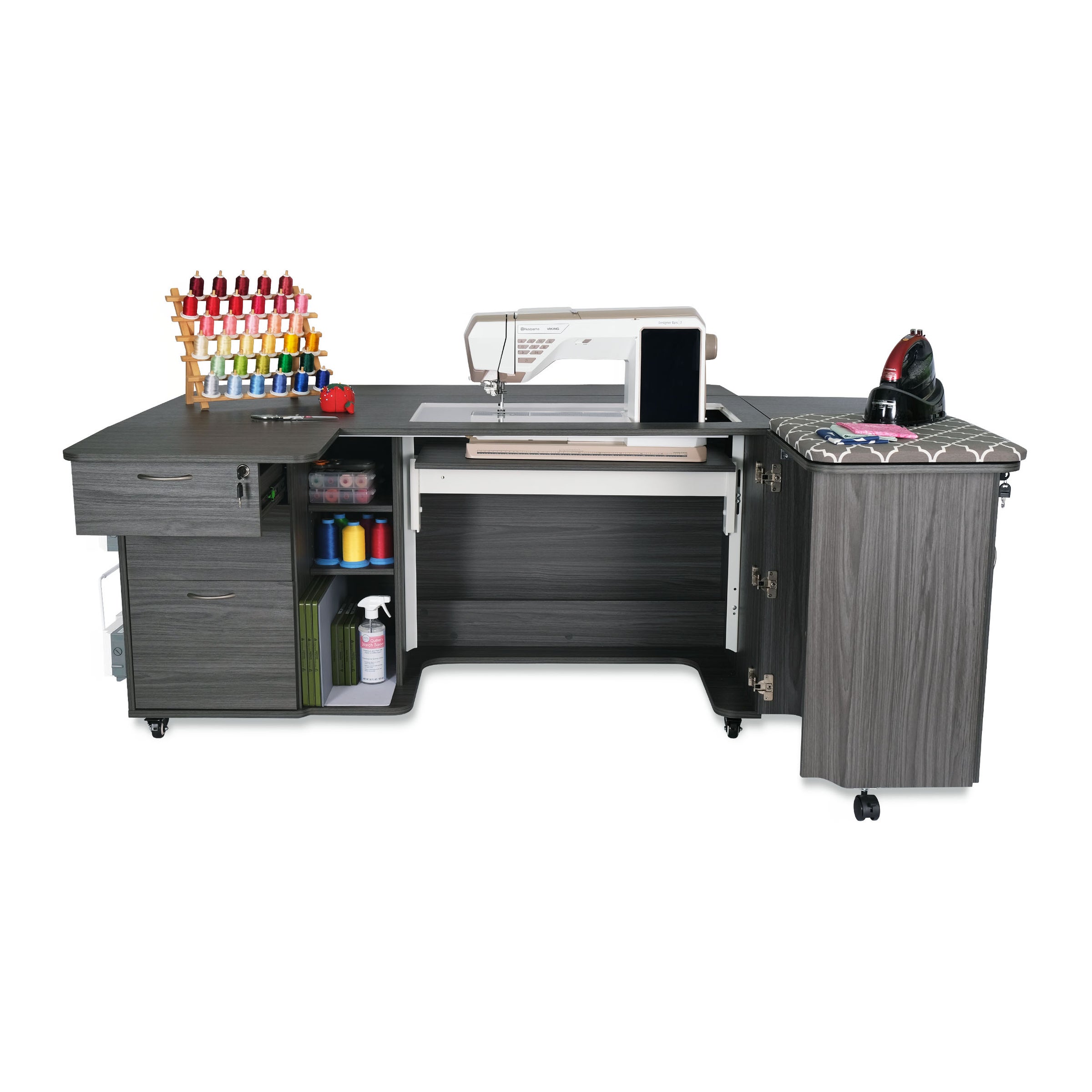 Sydney Hydraulic XL Sewing Cabinet | Missouri Sewing Machine Company
